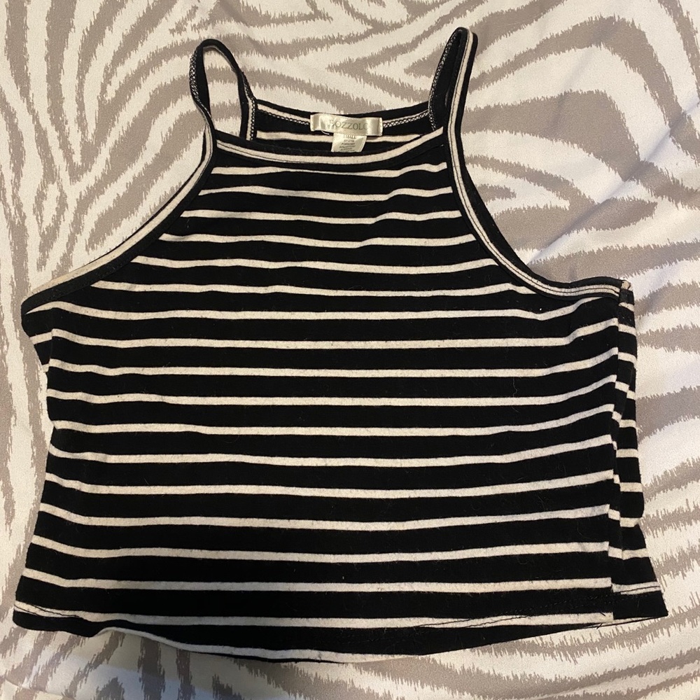 Bozzolo striped crop top